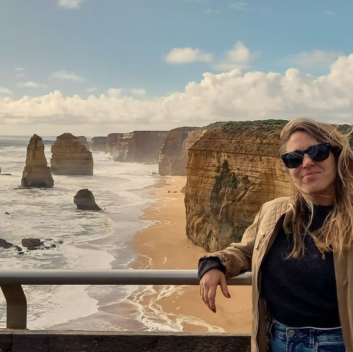 África Mediavilla en costa australiana
